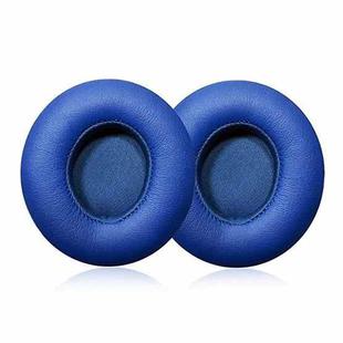 1 Pair Soft Sponge Earmuff Headphone Jacket for Beats Solo 2.0, Wired Version(Blue)