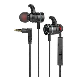 G21 1.2m Wired In Ear 3.5mm Interface Stereo Wire-Controlled HIFI Earphones Video Game Mobile Game Headset With Mic(Black)
