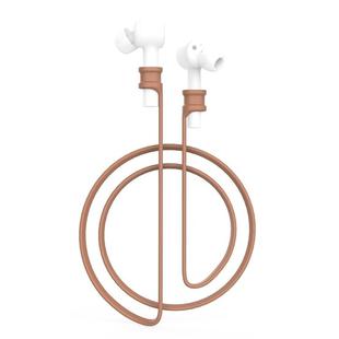 For Xiaomi Air Earphone Silicone Lanyard Anti-lost Rope(Coffee)