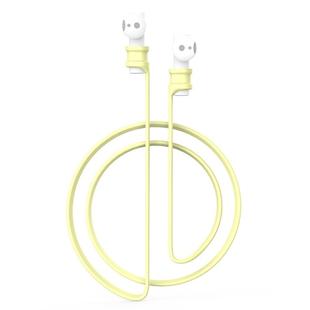 For Xiaomi Air 2 Earphone Silicone Lanyard Anti-lost Rope(Light Yellow)