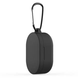 For Xiaomi Redmi AirDots & Xiaomi AirDots Youth Version Earphone Silicone Protective Case with Hook(Black)
