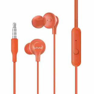 Original vivo HP2033 6020005 3.5mm Interface In-ear Wire Control Earphone with Mic (Red)