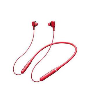 Original Lenovo XE66 Intelligent Noise Reduction 8D Subwoofer Magnetic Neck-mounted Sports Bluetooth Earphone, Support Hands-free Call (Red)