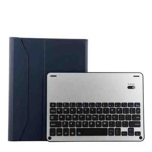1139B Detachable Bluetooth 3.0 Aluminum Alloy Keyboard + Lambskin Texture Leather Tablet Case for iPad Pro 11 inch (2018), with Three-gear Adjustment / Magnetic / Sleep Function (Blue)