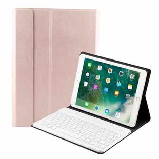 FT-1030 Bluetooth 3.0 ABS Brushed Texture Keyboard + Skin Texture Leather Tablet Case for iPad Air / Air 2 / iPad Pro 9.7 inch, with Three-gear Angle Adjustment / Magnetic / Sleep Function (Pink)