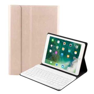 FT-1030 Bluetooth 3.0 ABS Brushed Texture Keyboard + Skin Texture Leather Tablet Case for iPad Air / Air 2 / iPad Pro 9.7 inch, with Three-gear Angle Adjustment / Magnetic / Sleep Function (Gold)