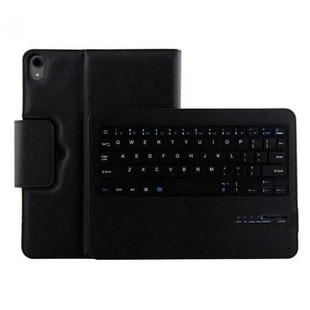 IP011 Detachable Bluetooth 3.0 ABS Keyboard + Litchi Texture Leather Tablet Case for iPad Pro 11 inch (2018), with Sleep Function (Black)