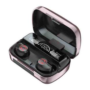 M23 Little Devil Pattern Intelligent Noise Reduction Touch Bluetooth Earphone with Three-screen Battery Display & Mirror Charging Box, Support HD Call & Siri (Pink)