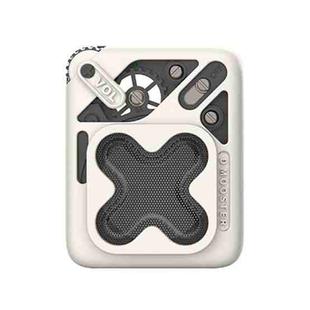 D MOOSTER D16 Portable HiFi Bluetooth 5.3 Speaker, Support TF Card (White)
