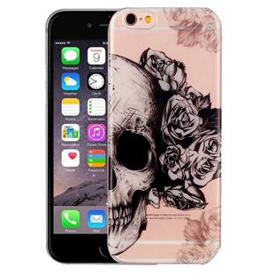 For iPhone 6 & 6s Skull Pattern IMD Workmanship Soft TPU Protective Case
