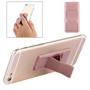 Concise Style Changeable Adjustable Universal Mini Adhesive Holder Stand, Size: 6.4 x 3.1 x 0.2 cm, For iPhone, Galaxy, Huawei, Xiaomi, LG, HTC and Tablets(Rose Gold)