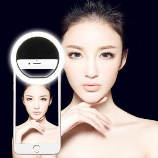 AA Battery Selfie Flash Light, For iPhone, Galaxy, Huawei, Xiaomi, LG, HTC and Other Smart Phones with Adjustable Clip(Black)