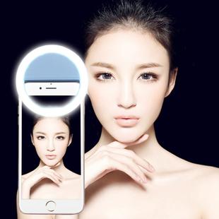 AA Battery Selfie Flash Light, For iPhone, Galaxy, Huawei, Xiaomi, LG, HTC and Other Smart Phones with Adjustable Clip(Blue)