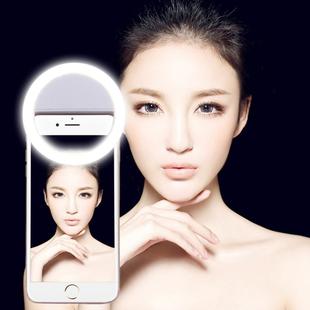 AA Battery Selfie Flash Light, For iPhone, Galaxy, Huawei, Xiaomi, LG, HTC and Other Smart Phones with Adjustable Clip(White)