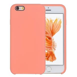 Pure Color Liquid Silicone + PC Protective Back Cover Case for iPhone 6 & 6s(Light Orange)