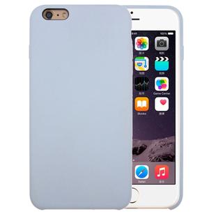 For iPhone 6 & 6s Pure Color Liquid Silicone + PC Protective Back Cover Case(Baby Blue)