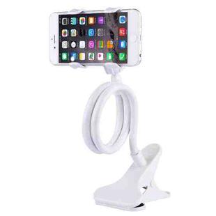 Universal Multifunctional Flexible Long Arm Lazy Bracket Desktop Headboard Bedside Car Phone Holder Stand Tablet Mount(White)