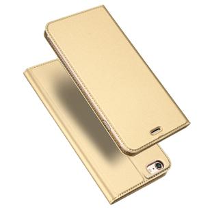 DUX DUCIS Skin Pro Series Horizontal Flip PU + TPU Leather Case for iPhone 6 & 6s, with Holder & Card Slots (Gold)