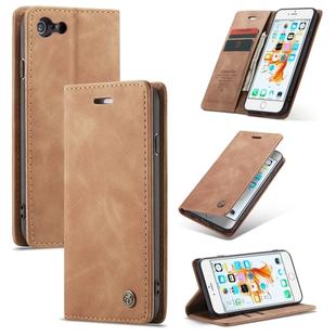 CaseMe-013 Multifunctional Retro Frosted Horizontal Flip Leather Case for iPhone 6 / 6s, with Card Slot & Holder & Wallet(Brown)