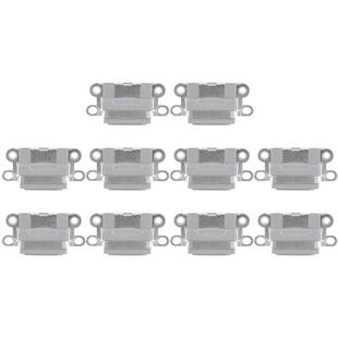 10 PCS Charging Port Connector for iPhone 6 / 6S(Grey)