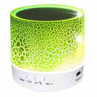 A9 Mini Portable Glare Crack Bluetooth Stereo Speaker with LED Light, Built-in MIC, Support Hands-free Calls & TF Card(Green)