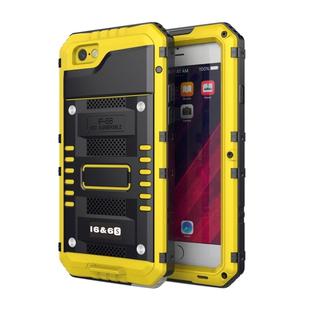 Waterproof Dustproof Shockproof Zinc Alloy + Silicone Case for iPhone 6 & 6s (Yellow)