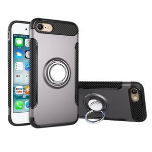 For iPhone 6 & 6s Magnetic 360 Degree Rotation Ring Armor Protective Case(Grey)