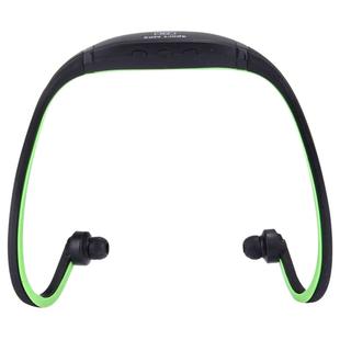SH-W1FM Life Waterproof Sweatproof Stereo Wireless Sports Earbud Earphone In-ear Headphone Headset with Micro SD Card, For Smart Phones & iPad & Laptop & Notebook & MP3 or Other Audio Devices, Maximum SD Card Storage: 8GB(Green)
