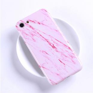 For iPhone 6 & 6s Red Blue Marble Pattern TPU Protective Back Cover Case