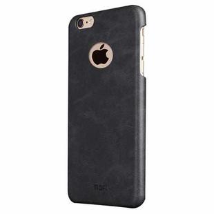 MOFI for iPhone 6 & 6s Crazy Horse Texture Leather Surface PC Protective Case Back Cover(Black)