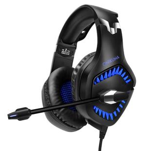 ONIKUMA K1 PRO Stereo Surround Gaming Headphone with Microphone & LED Lights(Black Blue)