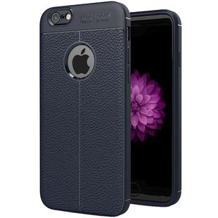 For iPhone 6 & 6s Litchi Texture TPU Protective Back Cover Case (navy)