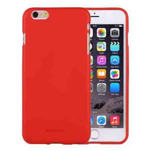 GOOSPERY SOFT FEELING for iPhone 6 & 6s Liquid State TPU Drop-proof Soft Protective Back Cover Case (Red)