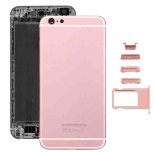 5 in 1 for iPhone 6s Plus (Back Cover + Card Tray + Volume Control Key + Power Button + Mute Switch Vibrator Key) Full Assembly Housing Cover(Rose Gold)