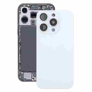 For iPhone 16 Pro Max Original Glass Battery Back Cover with Camera Lens Cover + MagSafe Magnet(White)