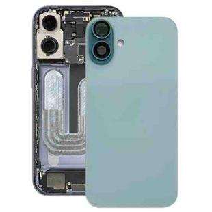 For iPhone 16 Battery Back Cover with Camera Lens Cover(Green)