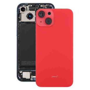 For iPhone 14 EU Version Battery Back Cover with Middle Frame(Red)