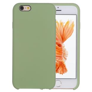 Pure Color Liquid Silicone + PC Protective Back Cover Case  for iPhone 6 Plus & 6s Plus(Mint Green)