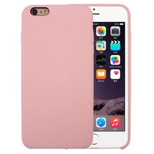 For iPhone 6 Plus & 6s Plus Pure Color Liquid Silicone + PC Protective Back Cover Case(Light Pink)
