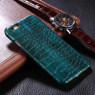 For iPhone 6 Plus & 6s Plus Crocodile Texture Paste Protective Back Cover Case(Green)