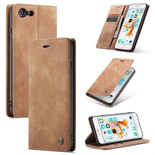 CaseMe-013 Multifunctional Retro Frosted Horizontal Flip Leather Case for iPhone 6 Plus / 6s Plus, with Card Slot & Holder & Wallet(Brown)