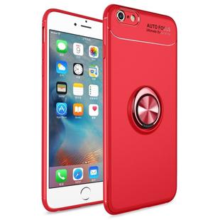 Metal Ring Holder 360 Degree Rotating TPU Case for iPhone 6 Plus & 6s Plus (Red)