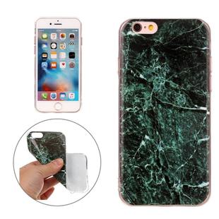 For iPhone 6s Plus & 6 Plus Dark Green Marble Pattern Soft TPU Protective Case