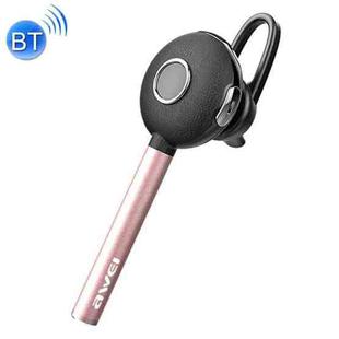 AWEI A825BL Wireless Business Bluetooth Stereo Earphone with Volume Control + Mic, Support Handfree Call, for iPhone, Samsung, HTC, Sony and other Smartphones(Rose Gold)