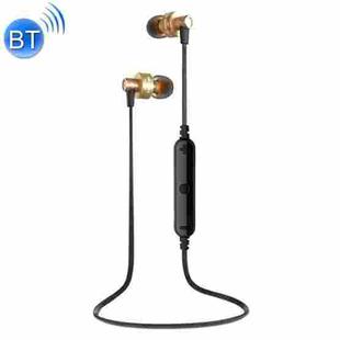 AWEI A990BL Wireless Sport Bluetooth Stereo Earphone with Wire Control + Mic, Support Handfree Call(Gold)