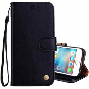 For iPhone 6 Plus & 6s Plus Business Style Oil Wax Texture Horizontal Flip Leather Case with Holder & Card Slots & Wallet (Black)
