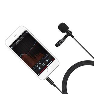 MC-LM10 Clip-on Omni Directional Condenser Microphone for iPhone, iPad, Galaxy, Smart Phones, Tablets and Other Audio Device with 3.5mm Earphone Port (Black)