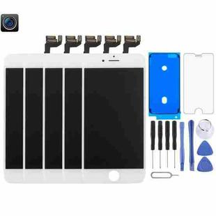 5 PCS TFT LCD Screen for iPhone 6s Digitizer Full Assembly with Front Camera (White)