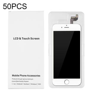 50 PCS Cardboard Packaging White Box for iPhone 6s & 6 LCD Screen