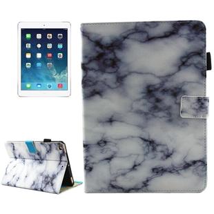 For iPad 9.7 (2018) & iPad 9.7 inch 2017 / iPad Air / iPad Air 2 Universal Black and White Marble Pattern Horizontal Flip Leather Protective Case with Holder & Card Slots & Sleep